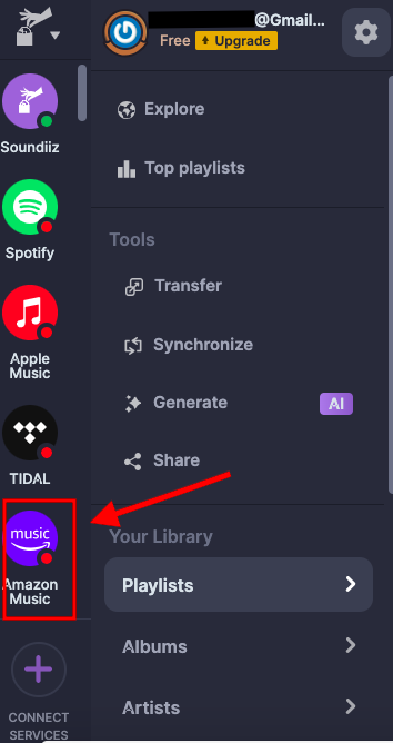 Transfer Amazon Music to Spotify Using Soundiiz